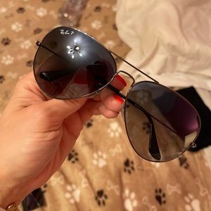 Authentic Polarized Ray-Ban aviators large size